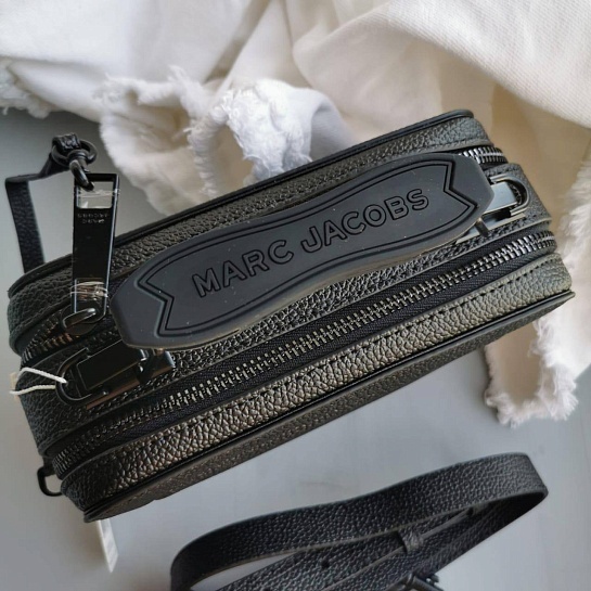 Женская сумка Marc Jacobs The Textured Mini Box Black 20x15 см