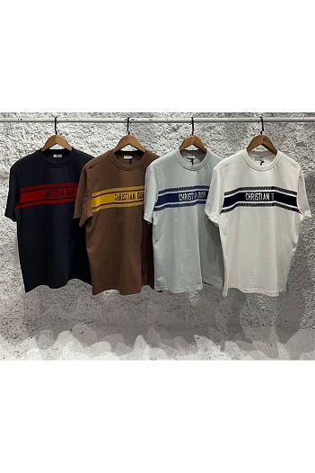 Чёрная оверсайз футболка Dior   