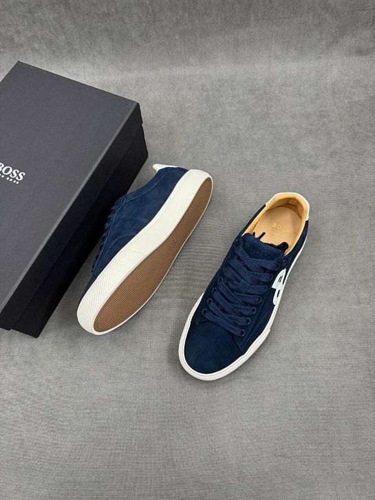 Замшевые кроссовки Hugo Boss Aiden - Blue