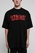 Чёрная оверсайз футболка Vetements world tour