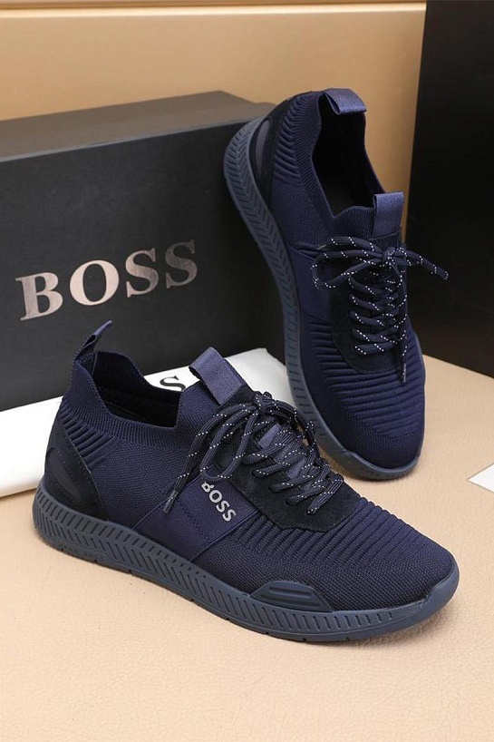 Текстильные кроссовки Hugo Boss Titanium - Navy