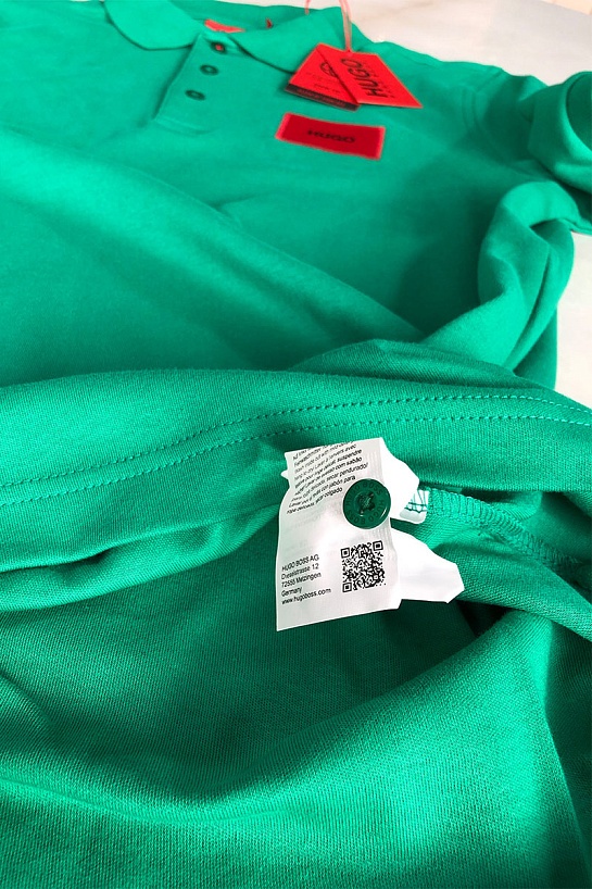 Белое мужское поло Hugo Boss