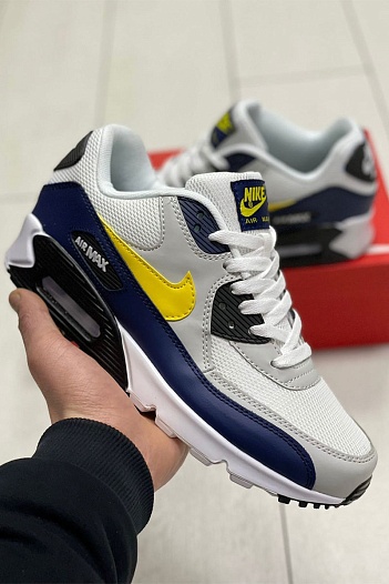 Кроссовки Nike Air Max 90 "Michigan" - Navy / Grey / White   
