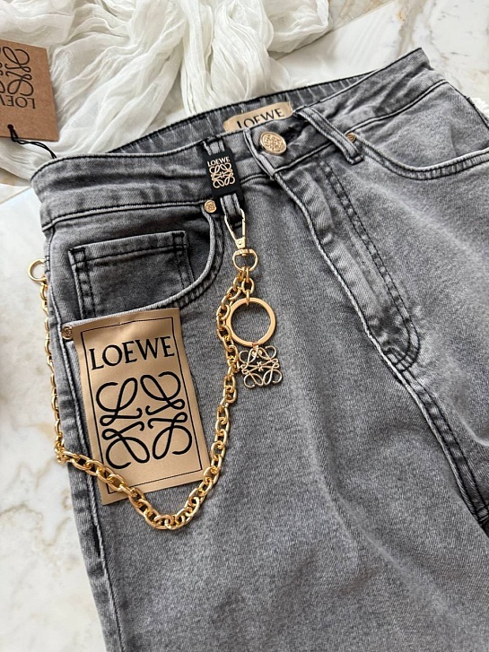 Женские джинсы Loewe Slouchy - Blue