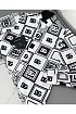 Мужская рубашка Dolce&Gabbana белого цвета geometric logo-print