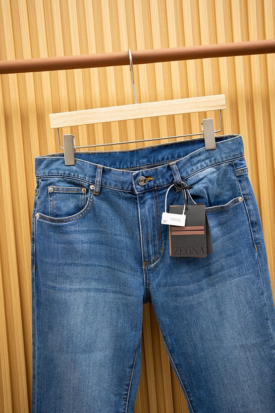 Мужские синие джинсы Zegna Premium