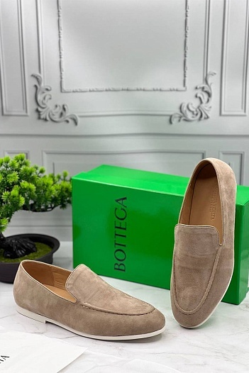 Мужские замшевые лоферы Bottega Veneta   