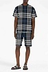 Футболка синего цвета Burberry check motif