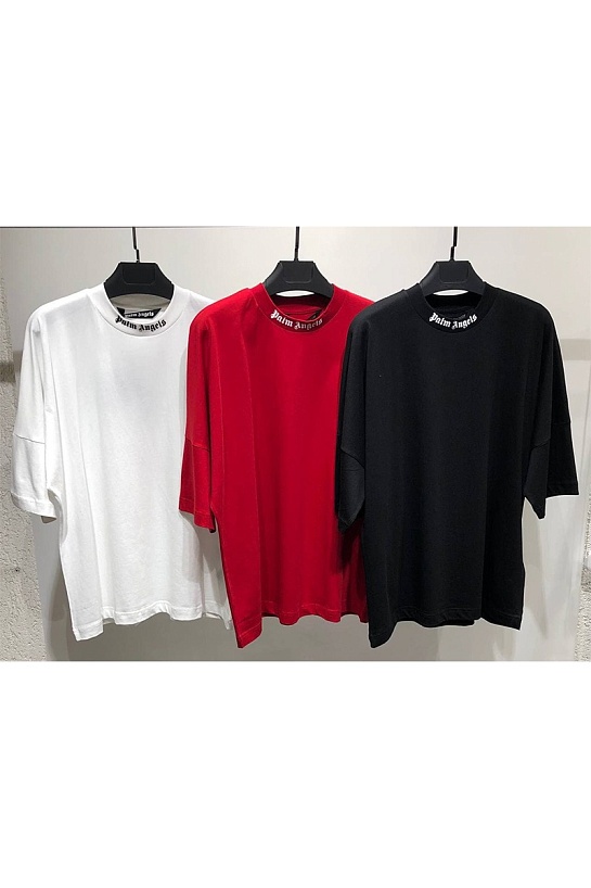 Белая оверсайз футболка Palm Angels