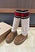 Женские сапоги UGG Classic Sweater Letter - Chestnut
