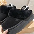 Замшевые женские слиперы с мехом UGG Funkette Platform
