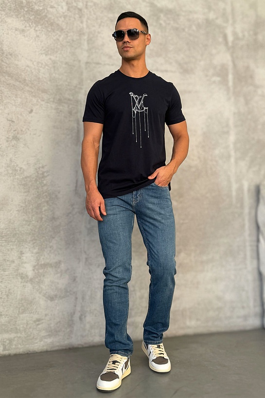 Мужские джинсы светло-синего цвета Trussardi regular fit