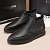 Кожаные лоферы с мехом Hugo Boss high-top - Black