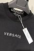 Чёрная оверсайз футболка Versace
