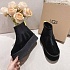 Женские ботинки с мехомм UGG Deeper - Black