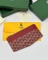 Кожаный кошелек Goyard Insert Louise Premium 21x11см - Red