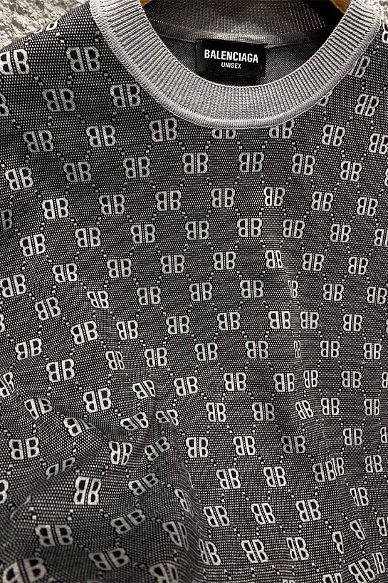 Коричневая оверсайз футболка Balenciaga