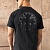 Чёрная оверсайз футболка Gothic logo