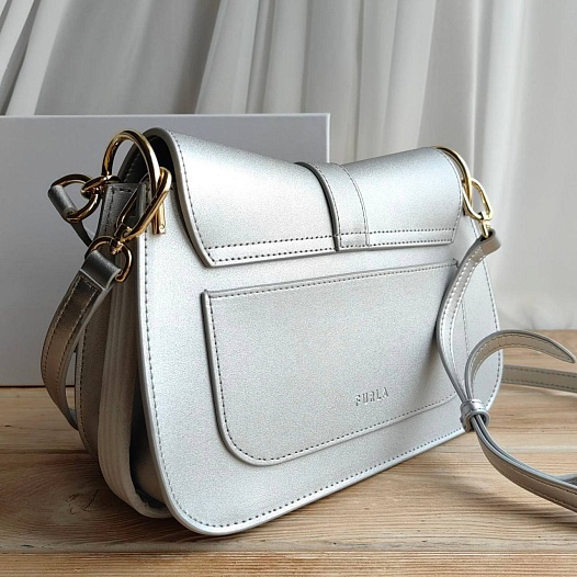 Кожаная сумка Furla Flow Mini 25x18 см   