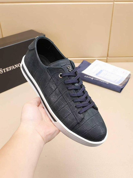 Мужские кожаные кроссовки Stefano Ricci