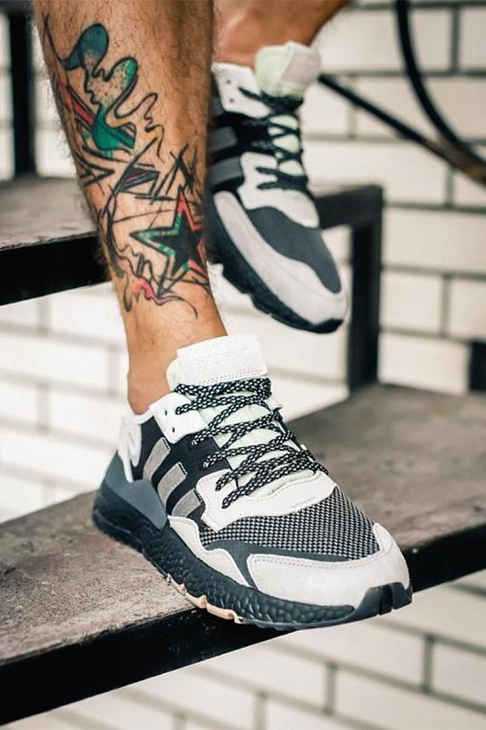 Кроссовки Adidas Nite Jogger - Black / Grey
