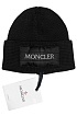 Мужская шапка Moncler чёрного цвета