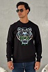 Свитшот чёрного цвета Kenzo Gradient Tiger