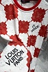 Мужские брендовые шорты Louis Vuitton бело-красного цвета