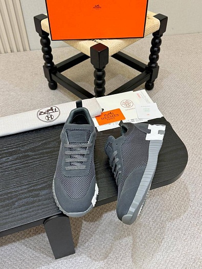 Мужские серые кроссовки Hermes Bouncing   