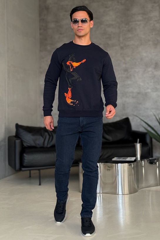 Мужской свитшот Iceberg "Daffy Duck" - Navy