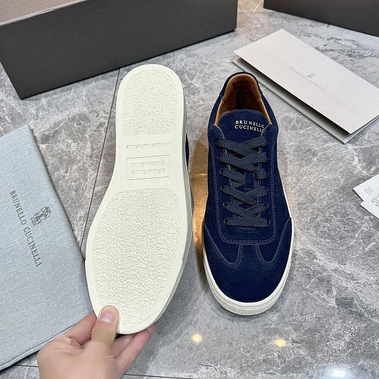 Мужские замшевые кроссовки Brunello Cucinelli