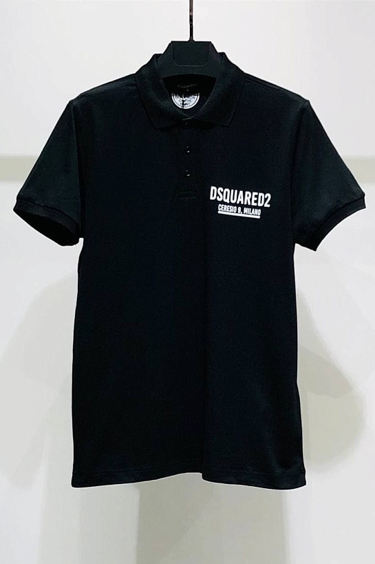 Мужское поло Dsquared2 Ceresio 9 Milano - Black