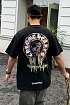 Чёрная оверсайз футболка Chrome Hearts Premium