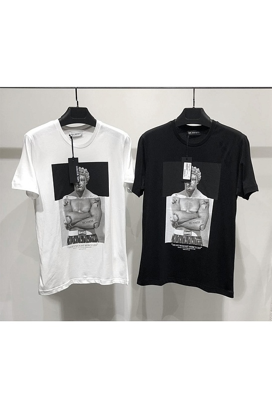 Чёрная мужская футболка Neil Barrett "Heavyweight Hercules"