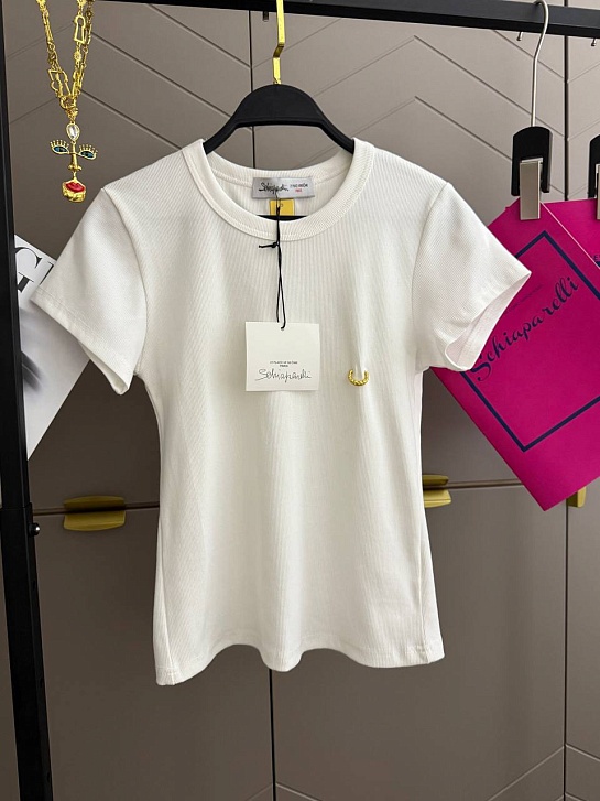 Женская белая футболка Schiaparelli premium