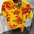 Мужское поло Etro "Floral" - Yellow / Orange