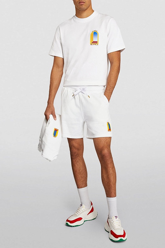 Белая футболка Casablanca L'Arche De Jour