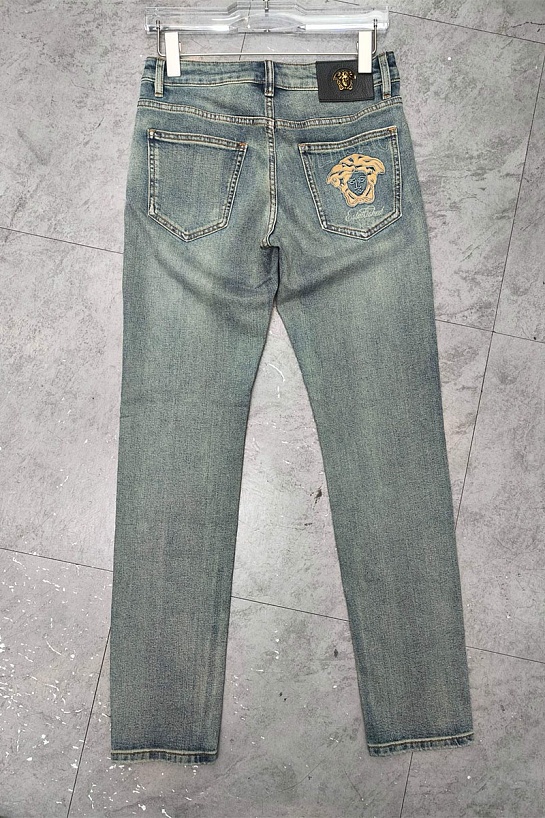 Мужские синие джинсы Versace Premium