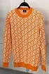 Мужской джемпер Fendi Jacquard FF - Orange
