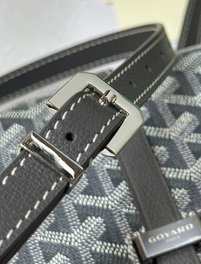 Кожаная сумка Goyard Belvedere Messenger PM premium 22x17x6 см   