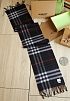 Шарф Burberry Check premium 168x30 см - Black