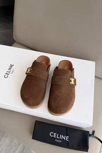 Женские замшевые мюли Celine   