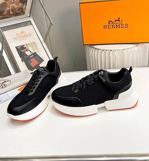 Мужские кроссовки Hermes Drift - Black / White   