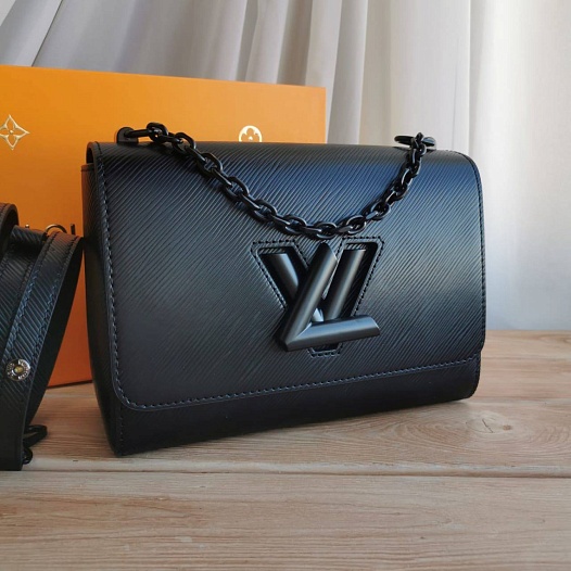 Сумка Louis Vuitton Twist MM 23x17x9.5 см - Black   