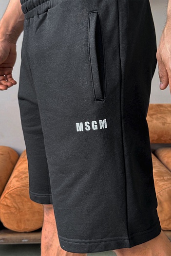 Мужские чёрные шорты MSGM   