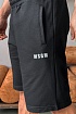 Мужские чёрные шорты MSGM
