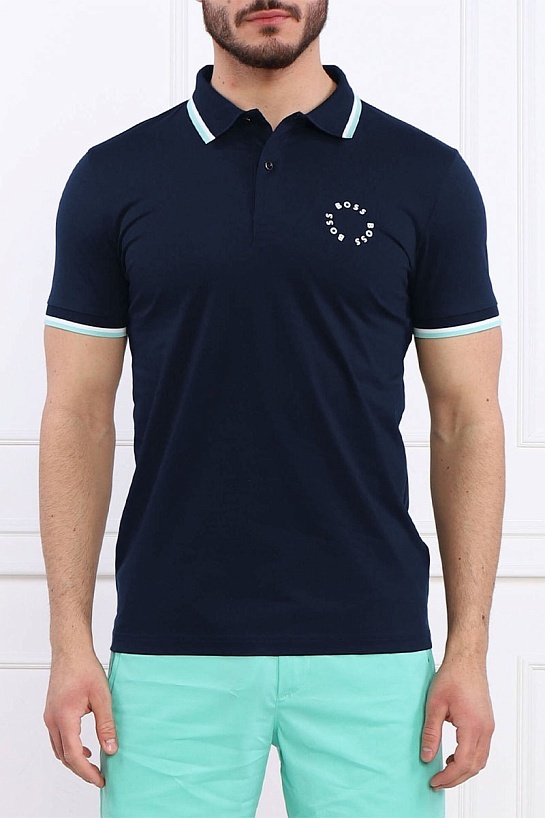 Поло синего цвета Hugo Boss "Paule 2"