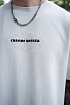 Белая оверсайз футболка Chrome Hearts Premium