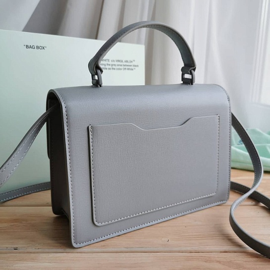 Женская сумка Off-White 1.4 Jitney 22x15 см - Grey