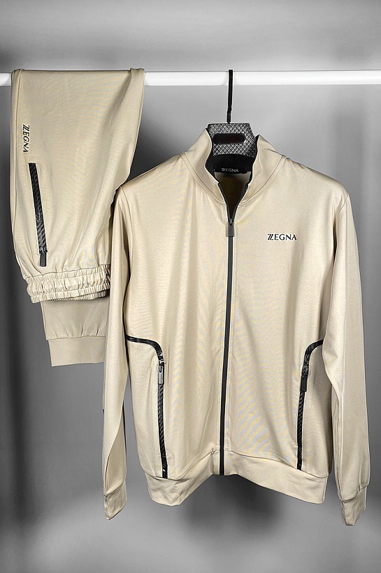 Мужские бежевые штаны Zegna